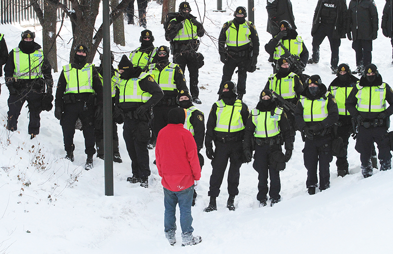 Freedom Convoy : Truckers Protest : Ottawa, Canada : Richard Moore : Photographer : Photojournalist